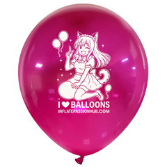 18 inch Cattex Crystal balloons i love balloons girl looner