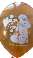 14 inch Cattex Crystal balloons blow me pop girl looner
