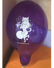25pcs 14 inch mira cat girl Cattex Crystal balloons i love balloons