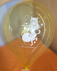 25pcs 18 inch mira cat girl Cattex Crystal balloons i love balloons looner