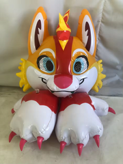 Set inflatable tiger fox Costume